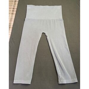 Orange Almost Naked Leggings OS Grey Bamboo Capri High Waist Seamless Yoga Pants